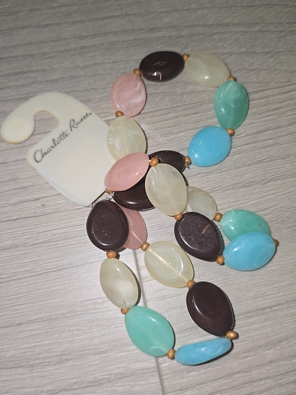 Charlotte Russe Multicolor Beaded Stretch Bracelet